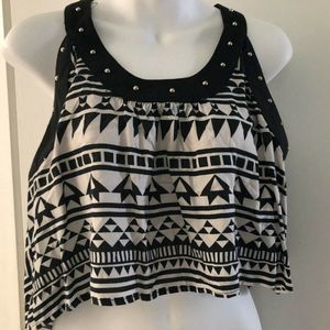 Paper Heart  Studded Women's Shirt Top sleeveless